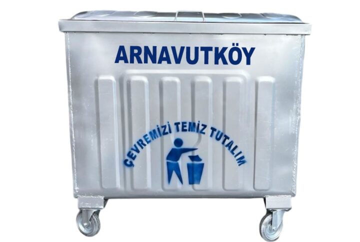 Arnavutköy 800 Litre Metal Çöp Konteyneri