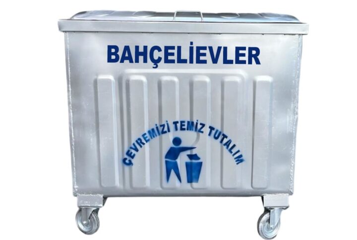 Bahçelievler 800 Litre Metal Çöp Konteyneri
