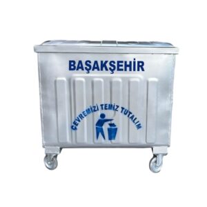 Başakşehir 800 Litre Metal Çöp Konteyneri