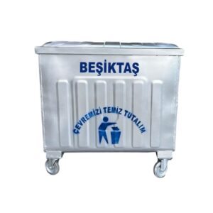 Beşiktaş 800 Litre Metal Çöp Konteyneri