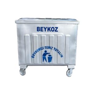 Beykoz 800 Litre Metal Çöp Konteyneri