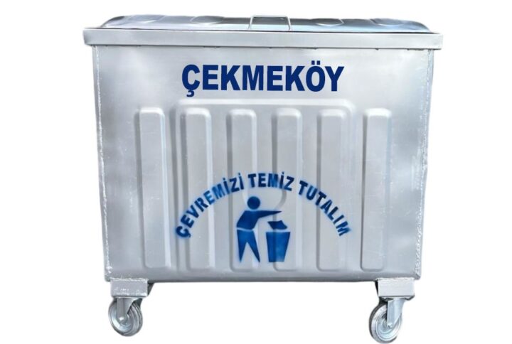 Çekmeköy 800 Litre Metal Çöp Konteyneri