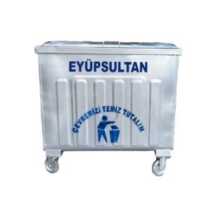 Eyüpsultan 800 Litre Metal Çöp Konteyneri