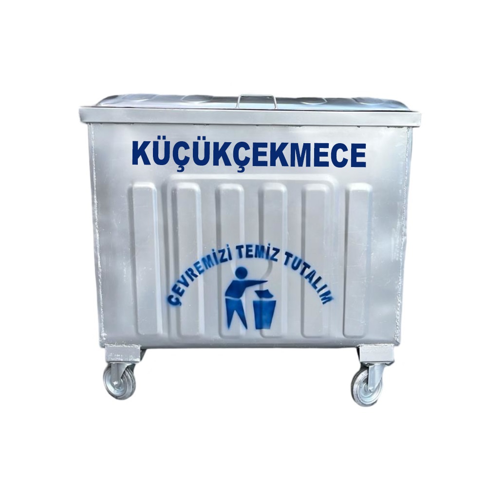 Küçükçekmece 800 Litre Metal Çöp Konteyneri