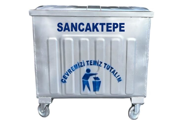 Sancaktepe 800 Litre Metal Çöp Konteyneri