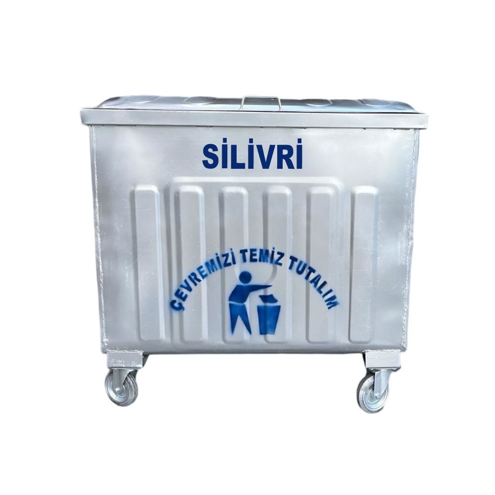 Silivri 800 Litre Metal Çöp Konteyneri