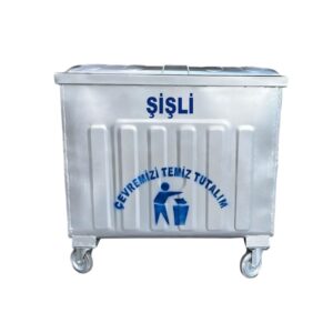 Şişli 800 Litre Metal Çöp Konteyneri