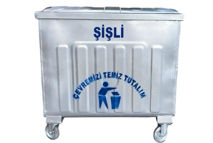 Şişli 800 Litre Metal Çöp Konteyneri