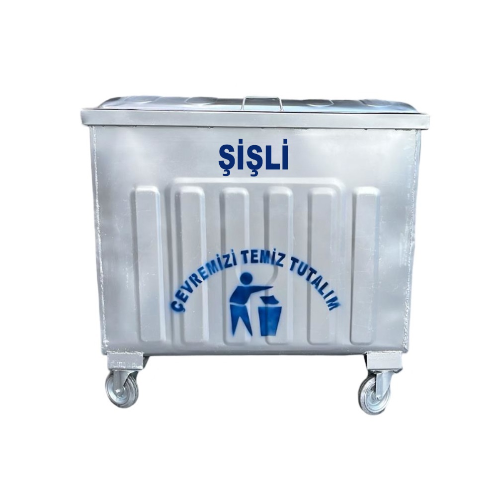 Şişli 800 Litre Metal Çöp Konteyneri