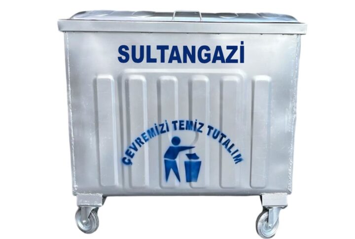 Sultangazi 800 Litre Metal Çöp Konteyneri