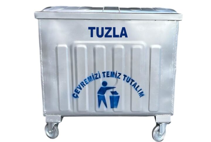 Tuzla 800 Litre Metal Çöp Konteyneri