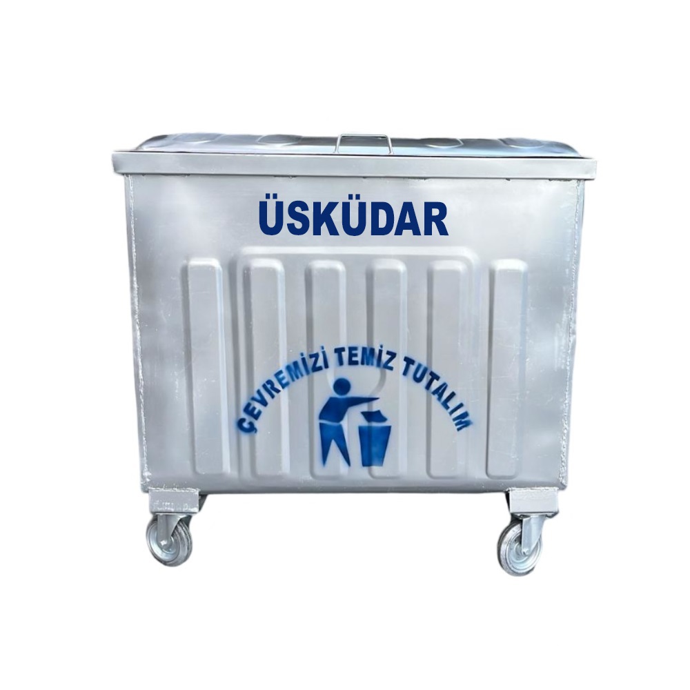 Üsküdar 800 Litre Metal Çöp Konteyneri