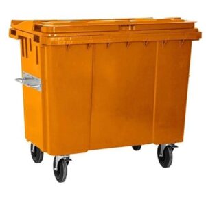 770 Litre Plastik Turuncu Çöp Konteyneri